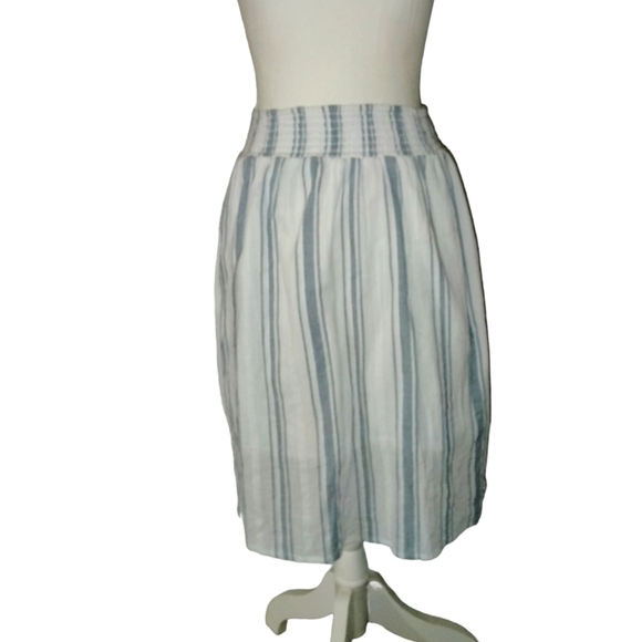 Universal Thread Skirts Universal Thread Blue White Striped Skirt Poshmark
